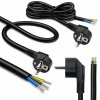 Qoltec Kabel zasilający | wtyczka kątowa SCHUKO CEE 7/7 (E/F) | miedź Cu odizolowany lutowany | 3x1.5mm2 | 3m
